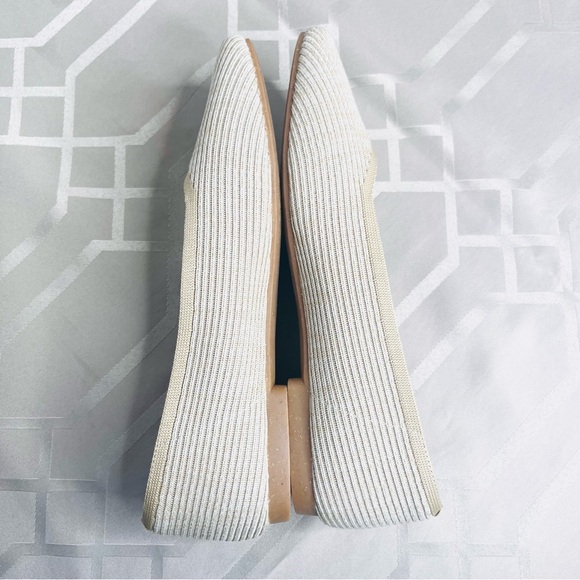 Vivaia Made with Hemp Square Toe Women's Shoes Flats Size 39 or 8 US in Almond - Picture 4 of 7